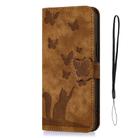 For Xiaomi Redmi Note 11 Pro 4G/5G Global Butterfly Cat Embossing Flip Leather Phone Case(Brown) - 2