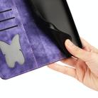 For Xiaomi Redmi Note 11/Note 12S 4G Global Butterfly Cat Embossing Flip Leather Phone Case(Purple) - 7