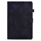 For Samsung Galaxy Tab A9+ Embossed Smile Flip Smart Leather Tablet Case(Black) - 2