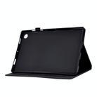 For Samsung Galaxy Tab A9+ Embossed Smile Flip Smart Leather Tablet Case(Black) - 5