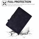 For Samsung Galaxy Tab A9+ Embossed Smile Flip Smart Leather Tablet Case(Black) - 6