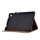 For Samsung Galaxy Tab A9+ Embossed Smile Flip Smart Leather Tablet Case(Brown) - 5