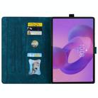 For Lenovo Tab K10C / E10C Cartoon Sakura Cat Embossed Leather Tablet Case(Blue) - 3