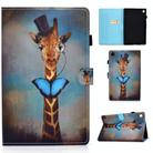 For Samsung Galaxy Tab A9+ Colored Drawing Smart Leather Tablet Case(Deer Head) - 1