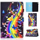 For Samsung Galaxy Tab A9+ Colored Drawing Smart Leather Tablet Case(Music Disc) - 1