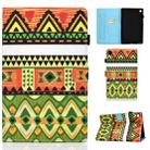 For Samsung Galaxy Tab A9+ Colored Drawing Smart Leather Tablet Case(Folk-custom) - 1