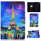 For Lenovo Tab FHD M10 Plus X606F Electric Pressed TPU Colored Drawing Horizontal Flip Leather Case with Holder & Card Slots & Anti-slip Strip & Sleep / Wake-up Function(Eiffel Tower) - 1