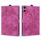 For Xiaomi Redmi Pad SE 11 2025 Cartoon Sakura Cat Embossed Leather Tablet Case(Rose Red) - 2