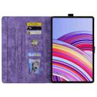 For Xiaomi Redmi Pad SE 11 2025 Cartoon Sakura Cat Embossed Leather Tablet Case(Purple) - 3