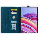 For Xiaomi Redmi Pad SE 11 2025 Cartoon Sakura Cat Embossed Leather Tablet Case(Blue) - 3