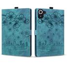 For Xiaomi Redmi Pad 8.8 2025 Cartoon Sakura Cat Embossed Leather Tablet Case(Green) - 2