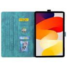 For Xiaomi Redmi Pad 8.8 2025 Cartoon Sakura Cat Embossed Leather Tablet Case(Green) - 3