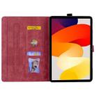 For Xiaomi Redmi Pad 8.8 2025 Cartoon Sakura Cat Embossed Leather Tablet Case(Red) - 3