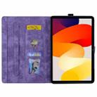 For Xiaomi Redmi Pad 8.8 2025 Cartoon Sakura Cat Embossed Leather Tablet Case(Purple) - 3