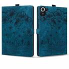 For Xiaomi Redmi Pad 8.8 2025 Cartoon Sakura Cat Embossed Leather Tablet Case(Blue) - 2
