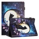 For Samsung Galaxy Tab A9 Sewing Litchi Texture Leather Tablet Case(Cat) - 1