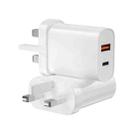 WIWU Wi-U002 Quick Series PD 20W + QC3.0 18W USB Dual Port Travel Fast Charger, UK Plug(White) - 1