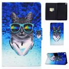 For Samsung Galaxy Tab A8.0 (2019) T290 Electric Pressed TPU Colored Drawing Horizontal Flip Leather Case with Holder & Card Slots & Anti-slip Strip(Headphone Cat) - 1