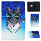 For Samsung Galaxy Tab A 10.1 (2019) T515/T510 Electric Pressed TPU Colored Drawing Horizontal Flip Leather Case with Holder & Card Slots & Anti-slip Strip(Headphone Cat) - 1