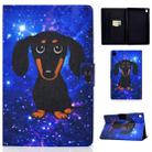 For Huawei MatePad T8 Electric Pressed TPU Colored Drawing Horizontal Flip Leather Case with Holder & Card Slots & Anti-slip Strip(Little Black Dog) - 1