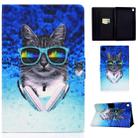 For Huawei MatePad T8 Electric Pressed TPU Colored Drawing Horizontal Flip Leather Case with Holder & Card Slots & Anti-slip Strip(Headphone Cat) - 1