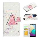 For Samsung Galaxy A04 Core Oil Embossed 3D Drawing Leather Phone Case(Triangular Marble) - 1