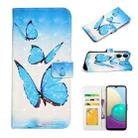 For Samsung Galaxy A04e Oil Embossed 3D Drawing Leather Phone Case(3 Butterflies) - 1