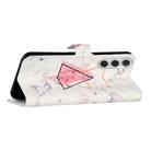 For Samsung Galaxy A14 5G Oil Embossed 3D Drawing Leather Phone Case(Triangular Marble) - 5