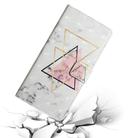 For Samsung Galaxy A14 5G Oil Embossed 3D Drawing Leather Phone Case(Triangular Marble) - 6