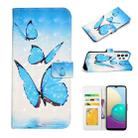 For Samsung Galaxy A23 Oil Embossed 3D Drawing Leather Phone Case(3 Butterflies) - 1