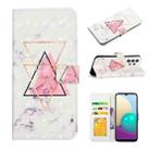 For Samsung Galaxy A33 Oil Embossed 3D Drawing Leather Phone Case(Triangular Marble) - 1