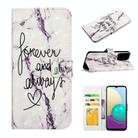 For Samsung Galaxy A71 4G Oil Embossed 3D Drawing Leather Phone Case(Words Marble) - 1