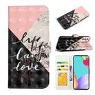 For Samsung Galaxy A82 Oil Embossed 3D Drawing Leather Phone Case(Stitching Marble) - 1