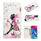 For Samsung Galaxy A10 / M10 Oil Embossed 3D Drawing Leather Phone Case(Flower Fairy) - 1