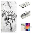 For Samsung Galaxy M20 Oil Embossed 3D Drawing Leather Phone Case(Words Marble) - 1