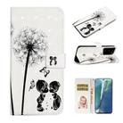 For Samsung Galaxy Note20 Oil Embossed 3D Drawing Leather Phone Case(Couple Dandelion) - 1