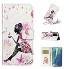 For Samsung Galaxy Note20 Ultra Oil Embossed 3D Drawing Leather Phone Case(Flower Fairy) - 1