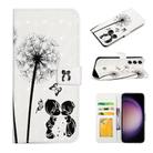 For Samsung Galaxy S23 5G Oil Embossed 3D Drawing Leather Phone Case(Couple Dandelion) - 1