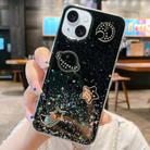 For iPhone 13 Cosmic Star Laser Sequin Epoxy TPU Phone Case(Black) - 1