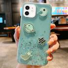 For iPhone 12 Cosmic Star Laser Sequin Epoxy TPU Phone Case(Green) - 1