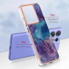 For Motorola Edge 50 Pro Electroplating Marble Dual-side IMD Phone Case(Purple 016) - 2