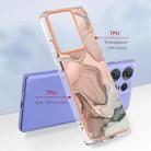 For Motorola Edge 50 Pro Electroplating Marble Dual-side IMD Phone Case(Rose Gold 015) - 2