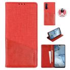 For OPPO Reno3 MUXMA MX109 Horizontal Flip Leather Case with Holder & Card Slot & Wallet(Red) - 1
