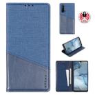 For OPPO Reno3 MUXMA MX109 Horizontal Flip Leather Case with Holder & Card Slot & Wallet(Blue) - 1