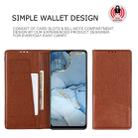For OPPO Reno3 MUXMA MX109 Horizontal Flip Leather Case with Holder & Card Slot & Wallet(Brown) - 3