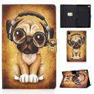 For Samsung Galaxy Tab A9+ Electric Pressed Colored Drawing Leather Tablet Case with Sleep / Wake-up Function(Dog) - 1