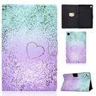 For Samsung Galaxy Tab A9+ Electric Pressed Colored Drawing Leather Tablet Case with Sleep / Wake-up Function(Love Quicksand) - 1