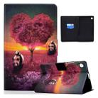 For Samsung Galaxy Tab A9+ Electric Pressed Colored Drawing Leather Tablet Case with Sleep / Wake-up Function(Panda) - 1