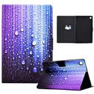 For Samsung Galaxy Tab A9 Electric Pressed Colored Drawing Leather Tablet Case(Water Droplets) - 1