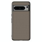 For Google Pixel 8 Ultra-thin Carbon Fiber Texture Printing Phone Case(Gold) - 1